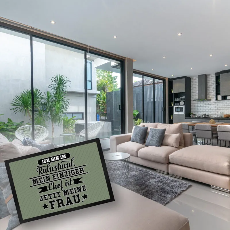 Rente Fußmatte in 35x50 cm ein dekorativer Fußabtreter für deine Wohnungstür