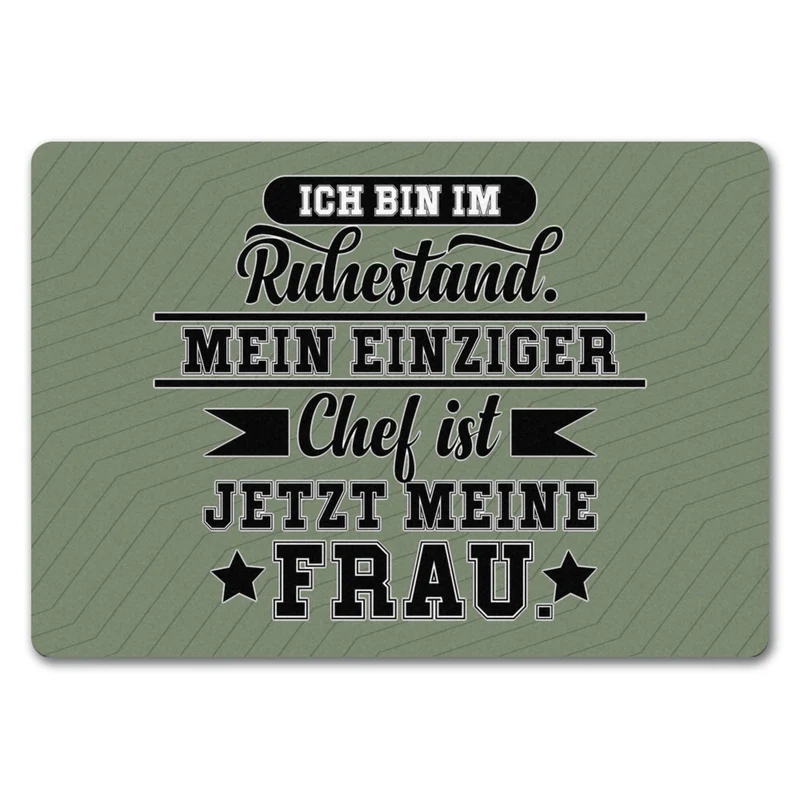 Rente Fußmatte in 35x50 cm ein dekorativer Fußabtreter für deine Wohnungstür