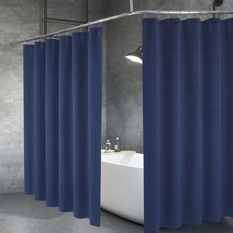 GARVEE Tessuto spesso idrorepellente robusto 72x72 pollici bagno blu navy