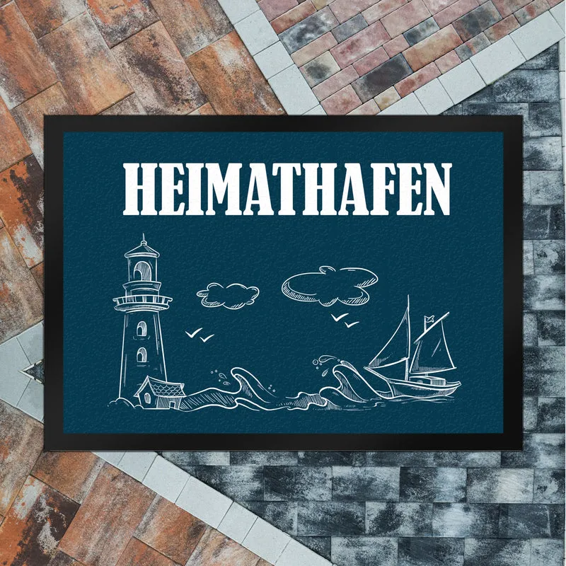Heimathafen Leuchtturm Fußmatte