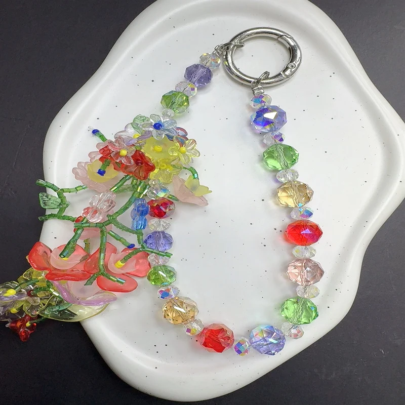 Artistic Floral Charm Keychain Stornfield