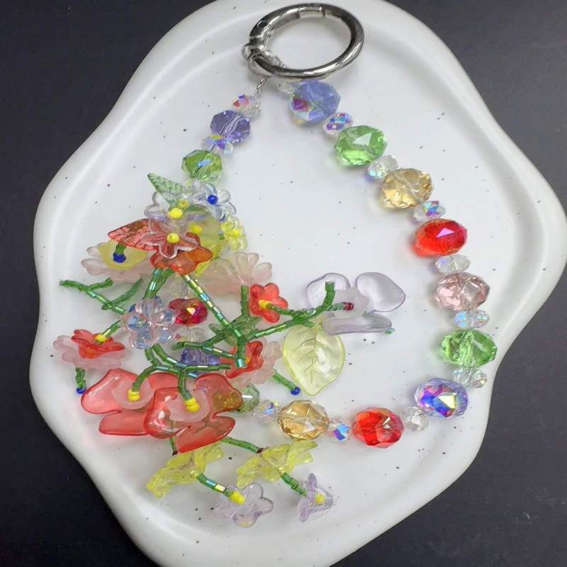 Artistic Floral Charm Keychain Stornfield