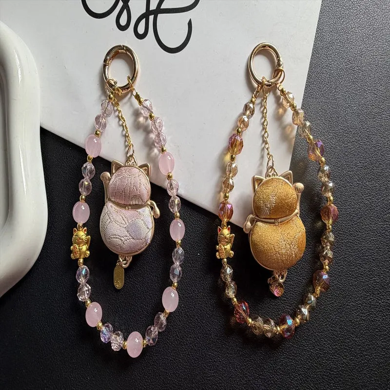 Artistic Cat-themed Charm Keychain Stornfield