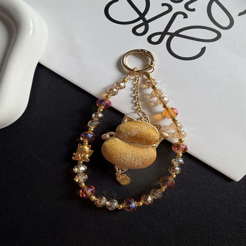 Artistic Cat-themed Charm Keychain Stornfield