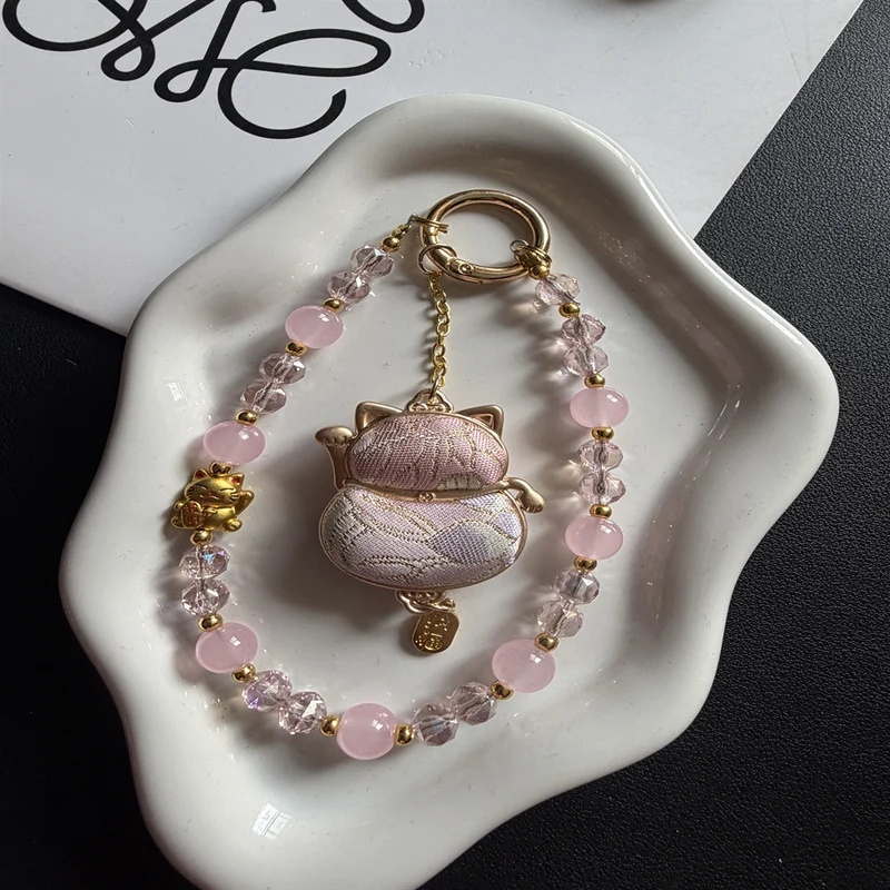 Artistic Cat-themed Charm Keychain Stornfield