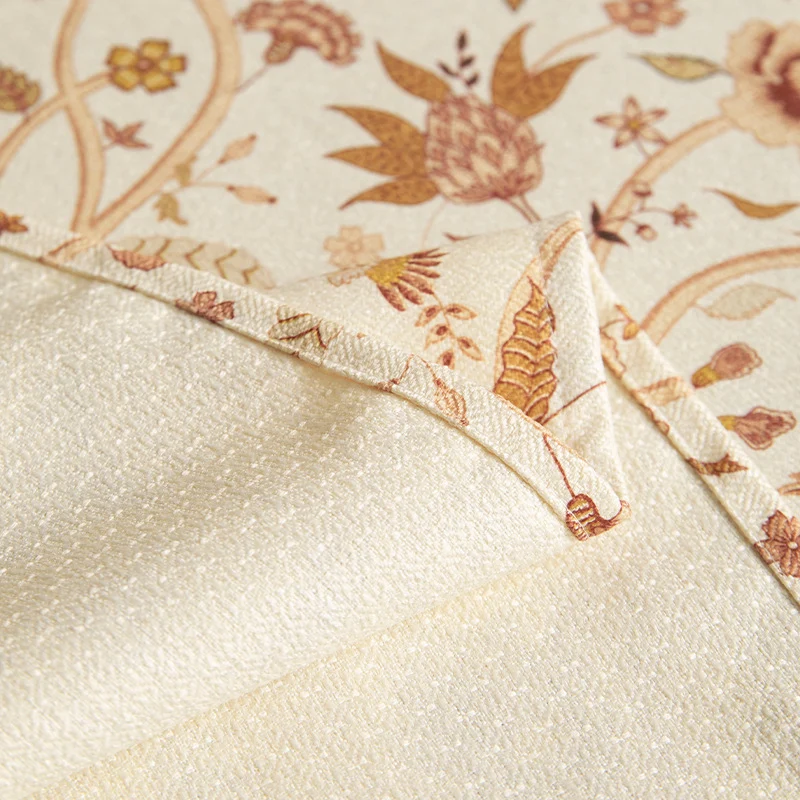 Beschichtete Tischdecke im Vintage-Blumenmuster aus Baumwollmischung Karnz