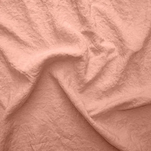 Kurzer Herren-Kimono-Bademantel aus Leinen in Rosa - Orlando