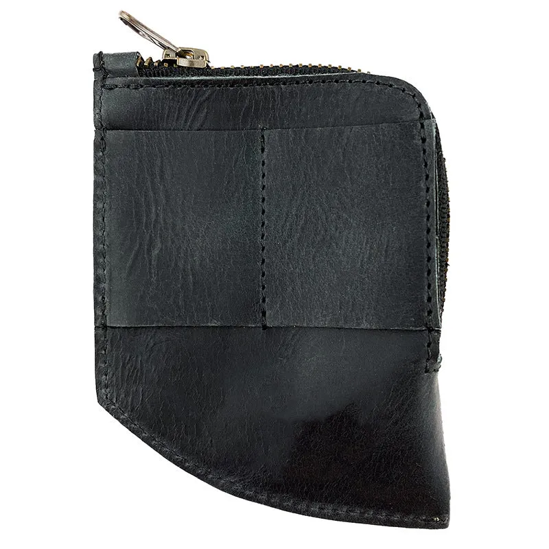 Compact Zippered Leather Cardholder Wallet Stornfield