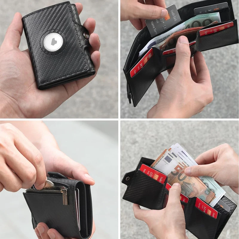 Advanced Leather Wallet with AirTag Holder Stornfield