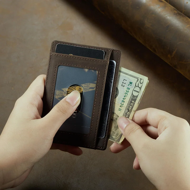 Vintage-Inspired Leather Cardholder Stornfield