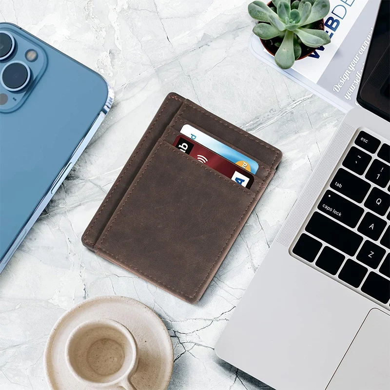 Vintage-Inspired Leather Cardholder Stornfield