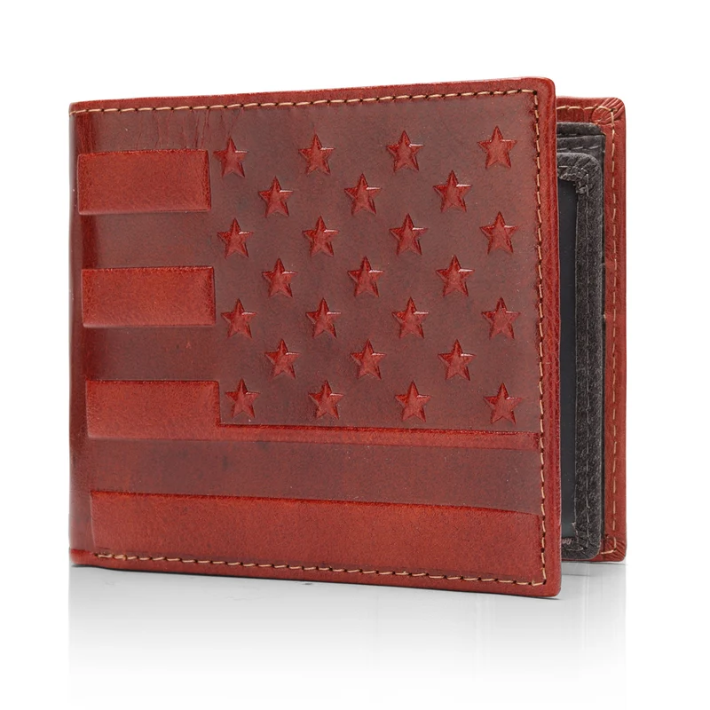 Vintage Embossed Leather Wallet Stornfield
