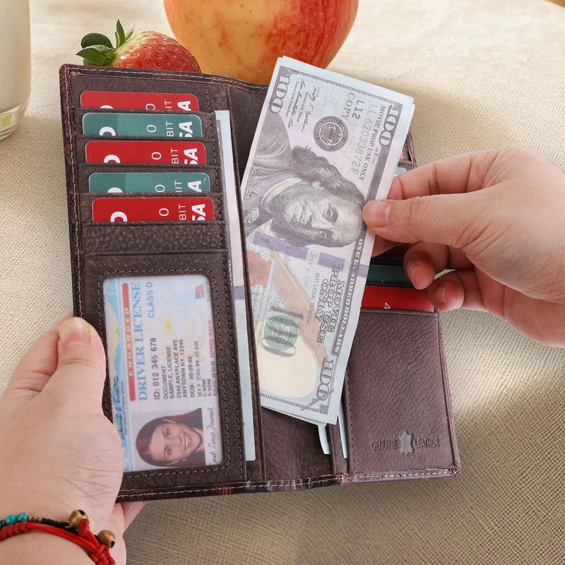 Vintage Embossed Leather Wallet Stornfield