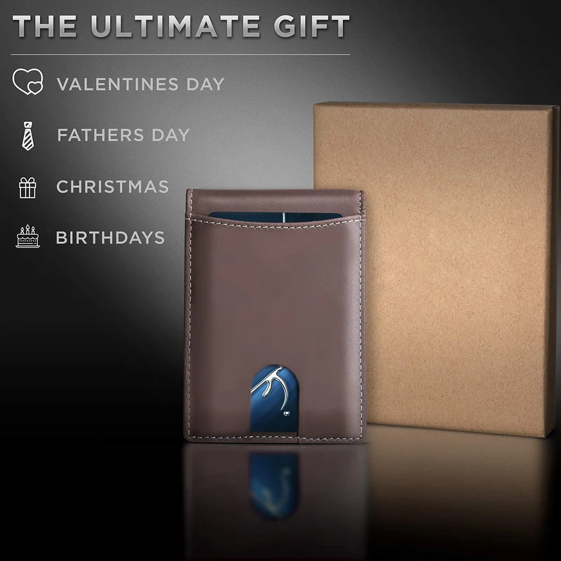 Ultra-Slim RFID-Blocking Leather Cardholder Stornfield