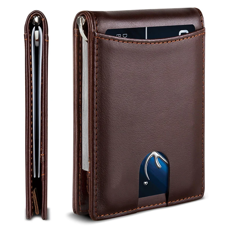 Ultra-Slim RFID-Blocking Leather Cardholder Stornfield