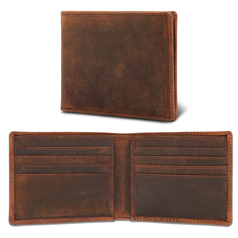 Textured Leather Bi-Fold Wallet Stornfield