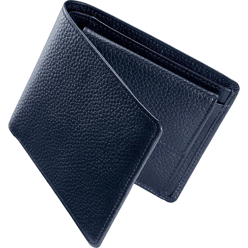 Textured Bi-Fold Leather Wallet Stornfield