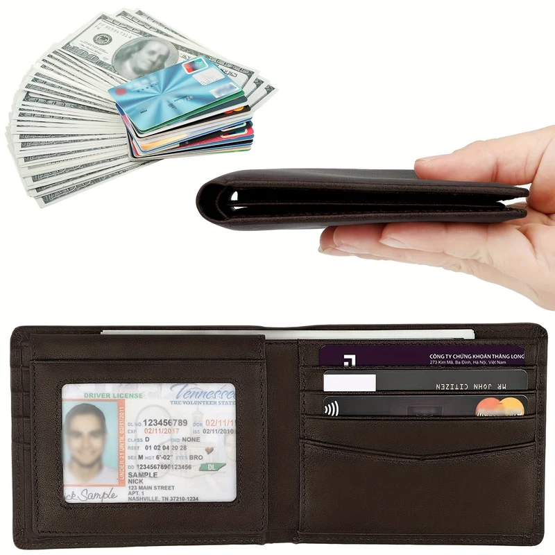 Spacious Multi-Card Leather Wallet Stornfield