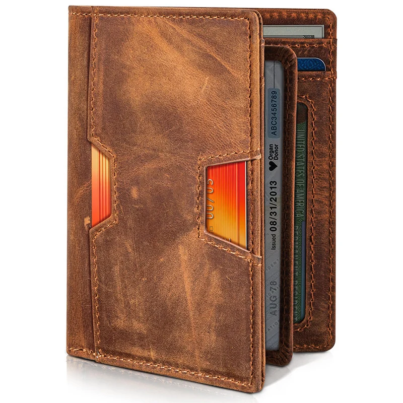 Slim RFID-Blocking Leather Cardholder Stornfield