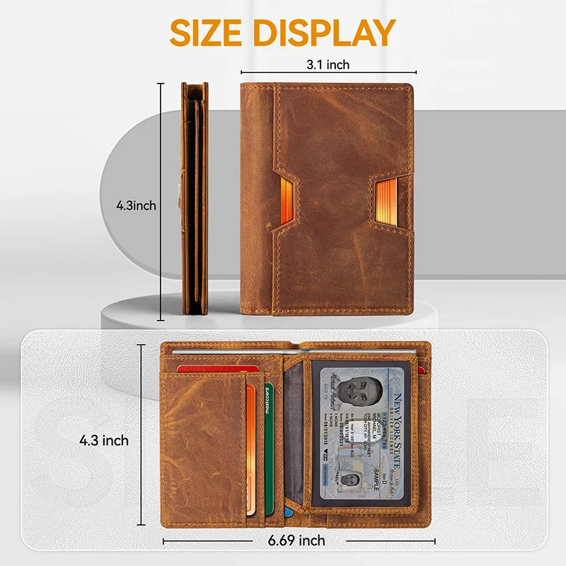 Slim RFID-Blocking Leather Cardholder Stornfield