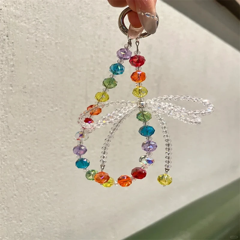 Künstlerischer Kristallperlen Charm Schlüsselanhänger Karnz