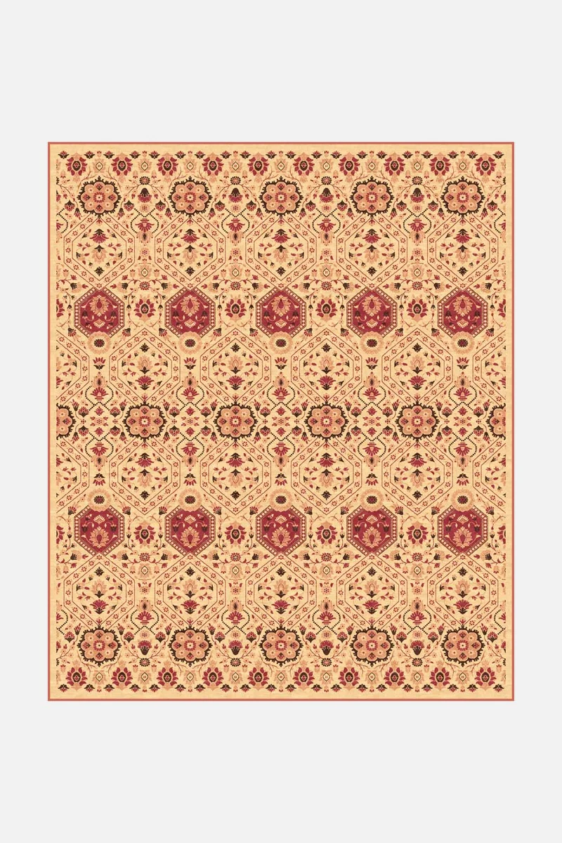 Hangi Orange Teppich