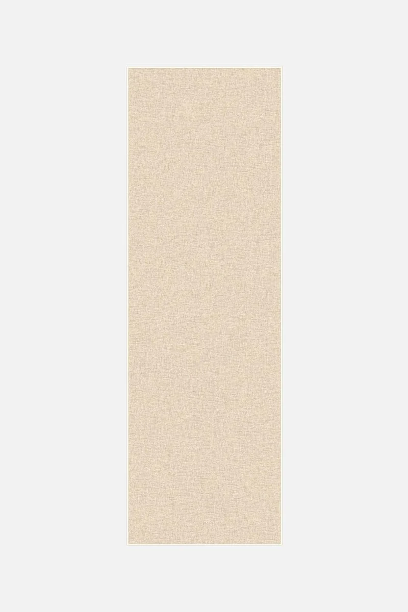 Jute-Haptik Mono Creme Teppich