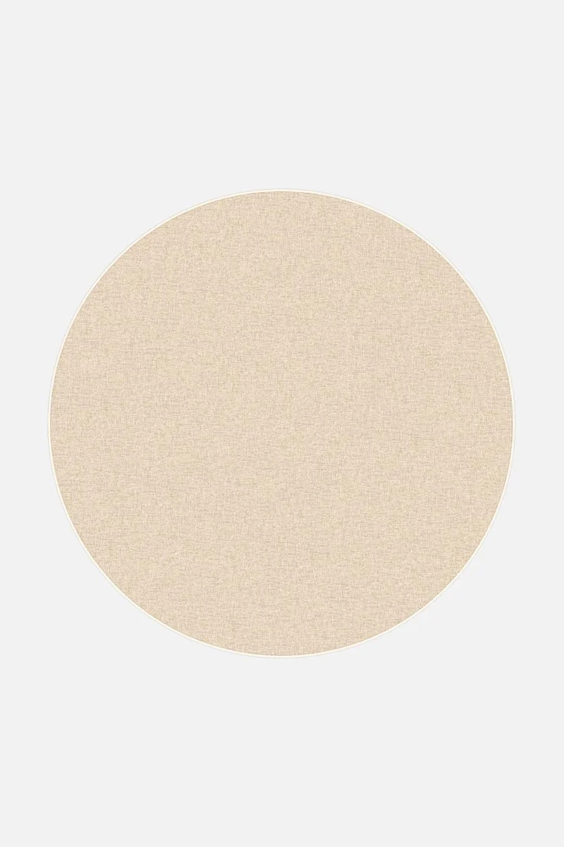 Jute-Haptik Mono Creme Teppich