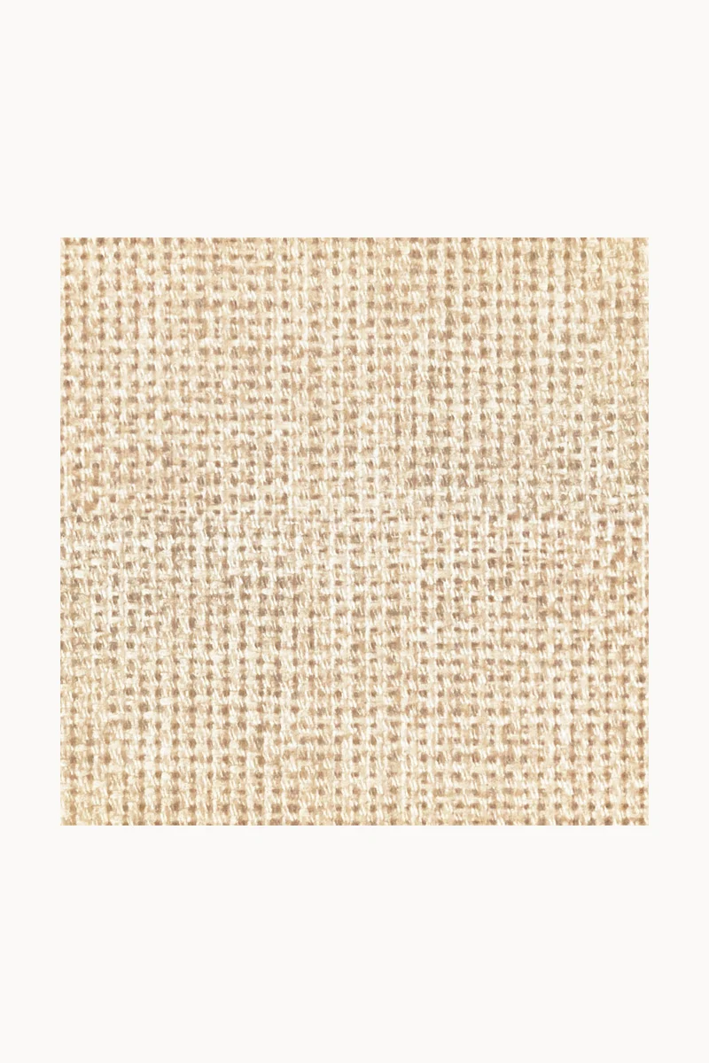 Jute-Haptik Mono Creme Teppich