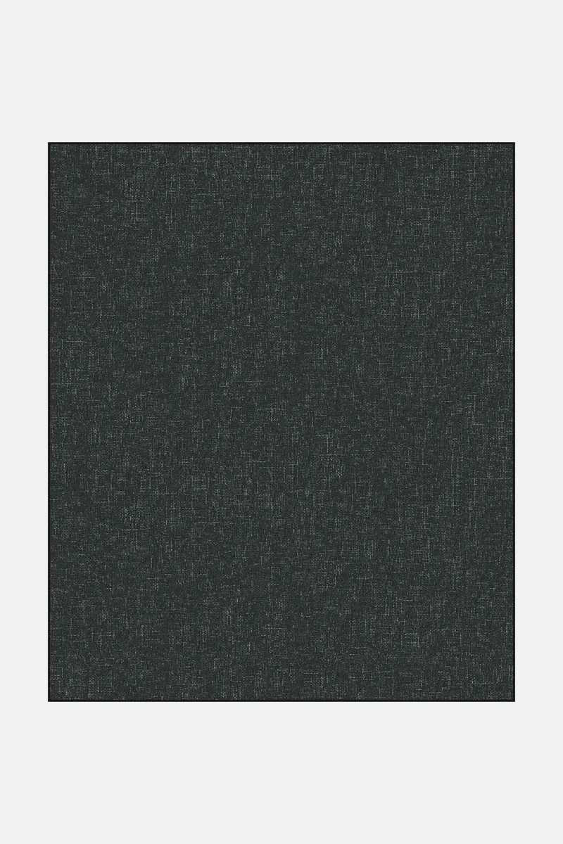 Jute-Haptik Mono Obsidian Teppich