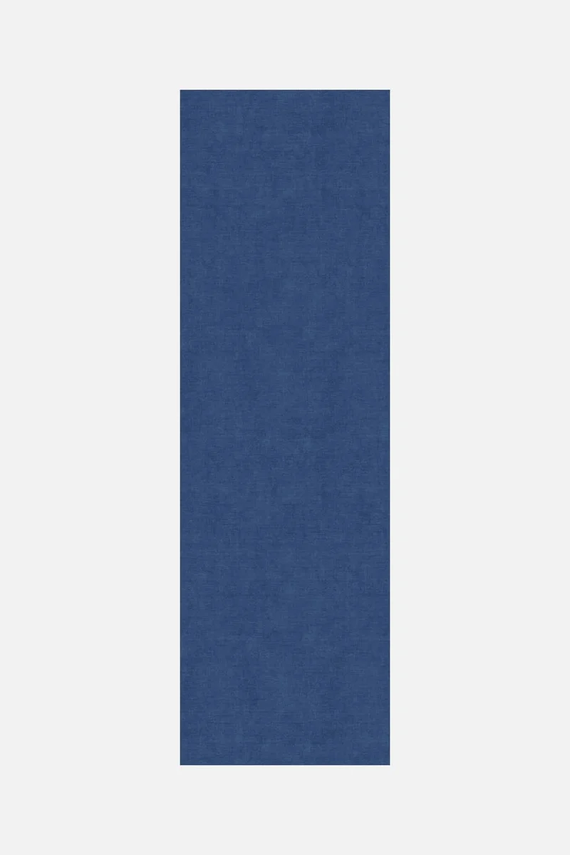 Jute-Haptik Mono Saphir Teppich