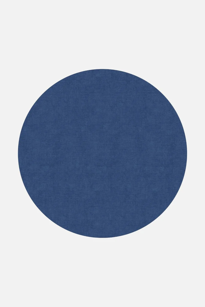 Jute-Haptik Mono Saphir Teppich