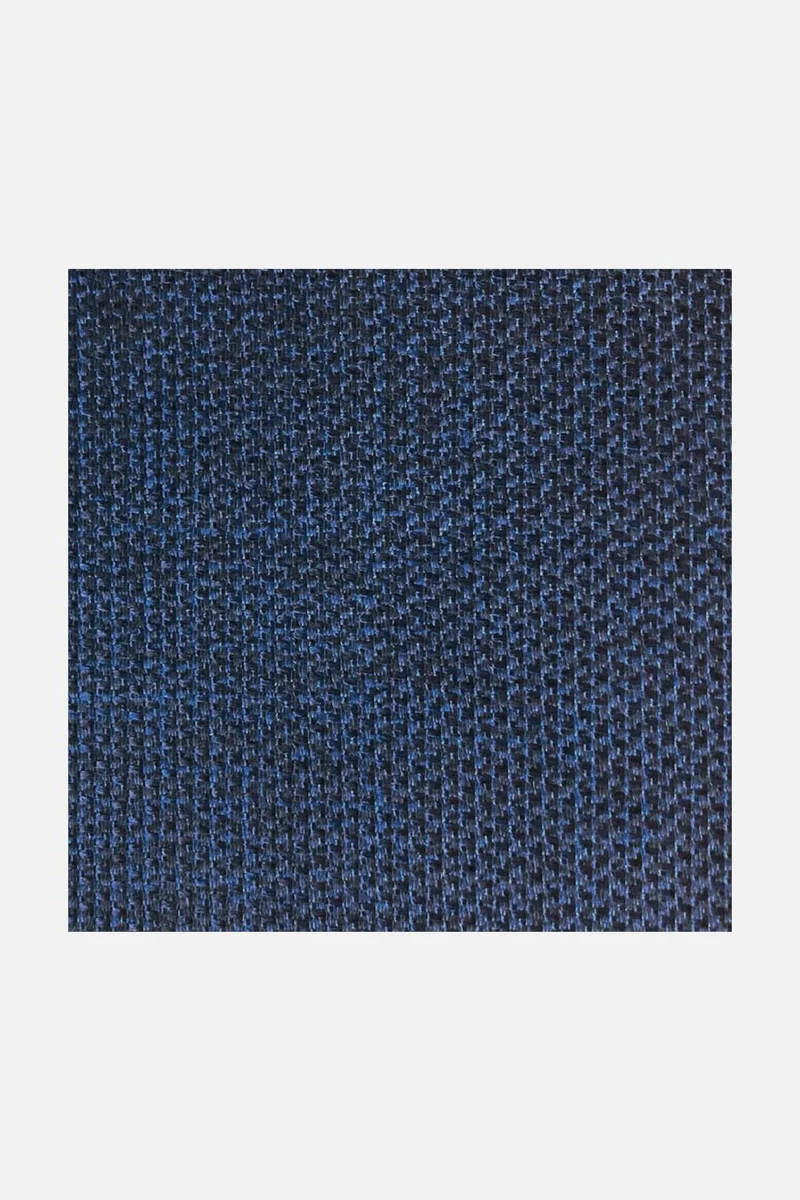 Jute-Haptik Mono Saphir Teppich