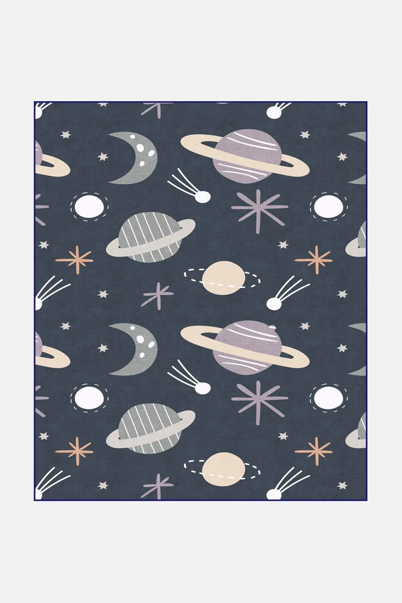Weltraum Planeten Teppich