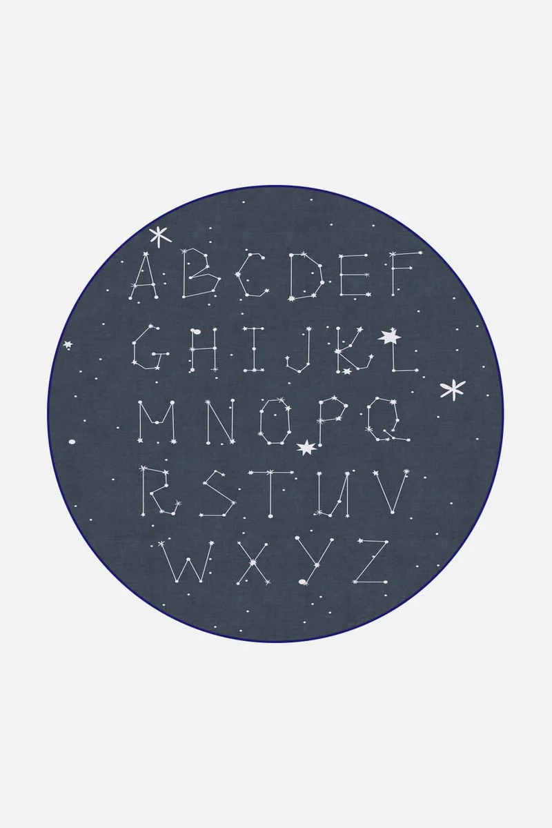 Stern Alphabet Teppich