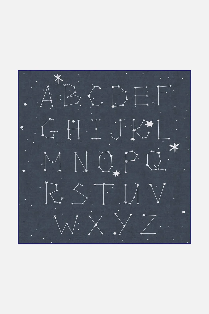 Stern Alphabet Teppich