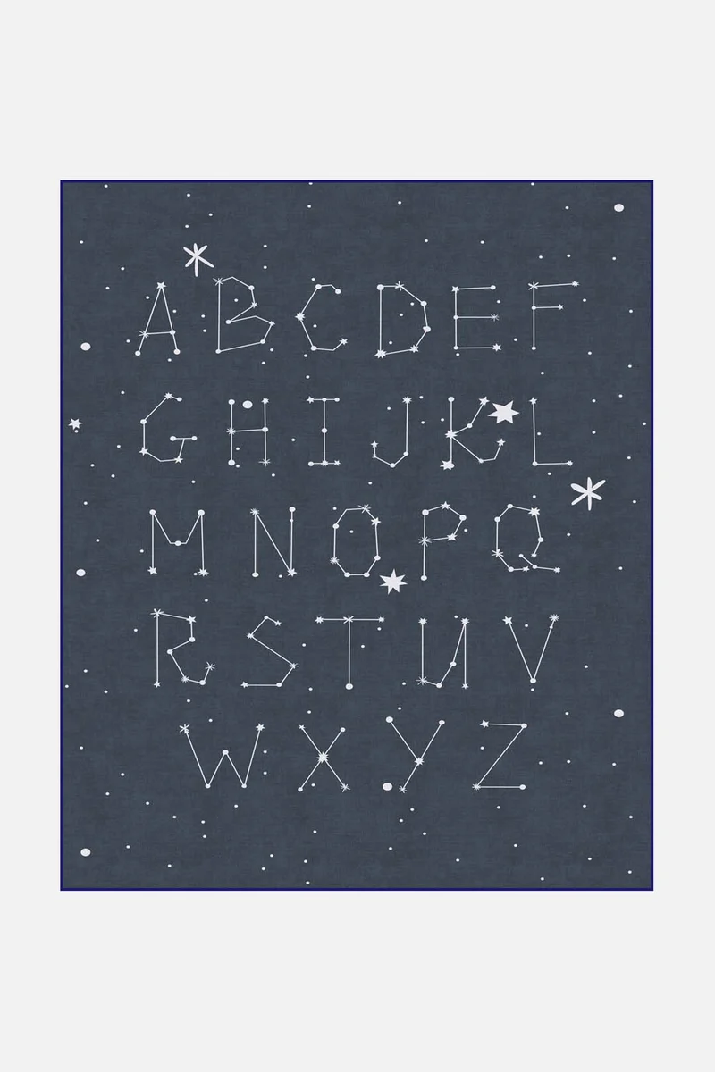 Stern Alphabet Teppich