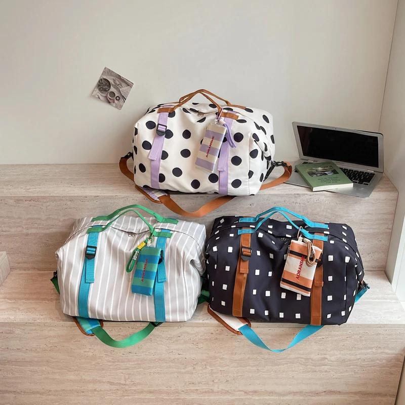Stylish Polka Dot Weekend Travel Duffel Bag Stornfield