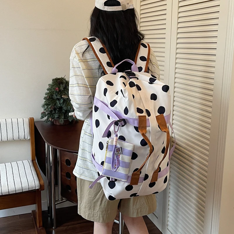 Stylish Polka Dot Weekend Travel Duffel Bag Stornfield