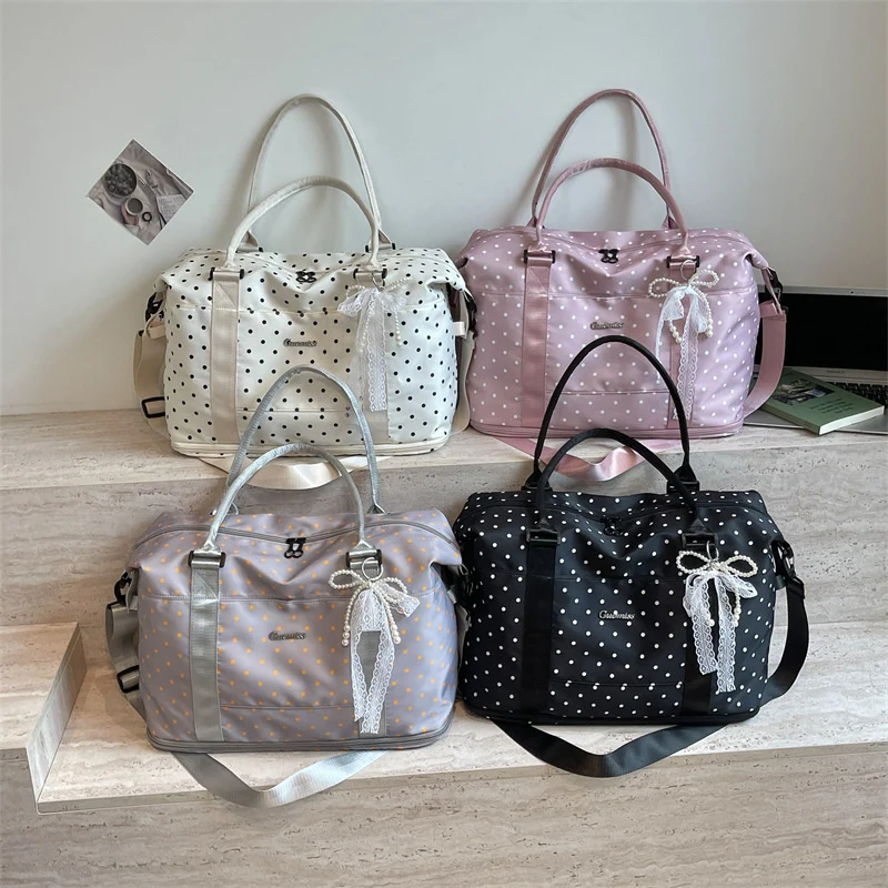 Stylish Polka Dot Weekend Duffel Bag Stornfield