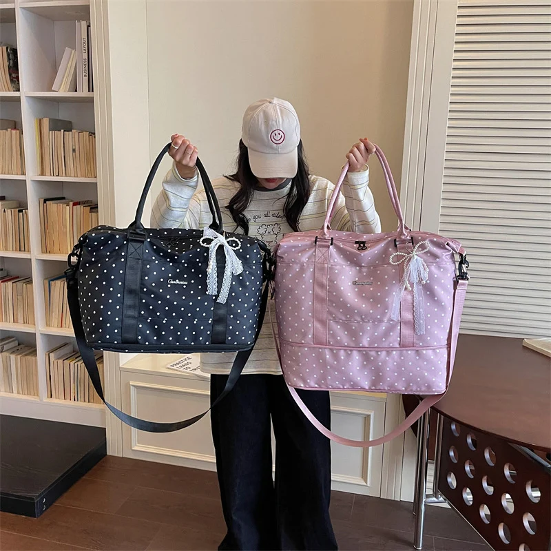 Stylish Polka Dot Weekend Duffel Bag Stornfield