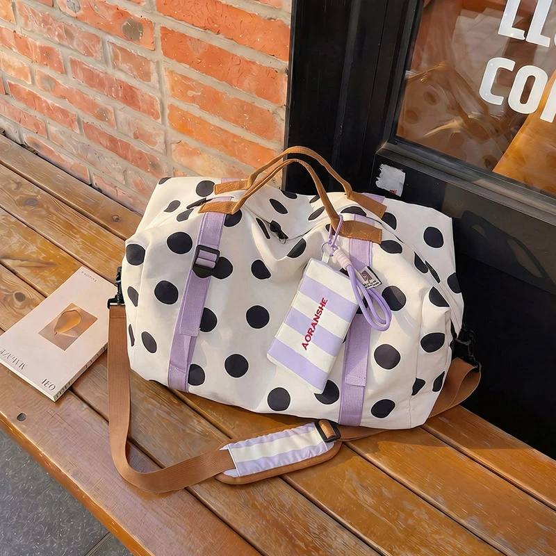 Stylish Polka Dot Travel Duffle Bag Stornfield