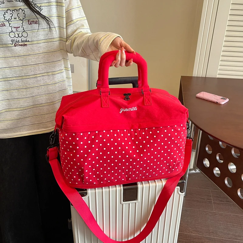 Stylish Polka Dot Travel Duffel Bag Stornfield