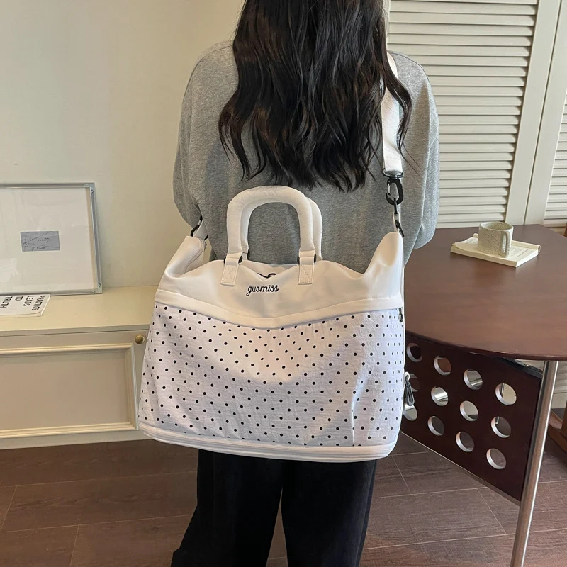 Stylish Polka Dot Travel Duffel Bag Stornfield