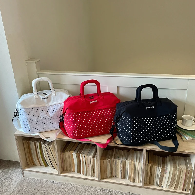 Stylish Polka Dot Travel Duffel Bag Stornfield