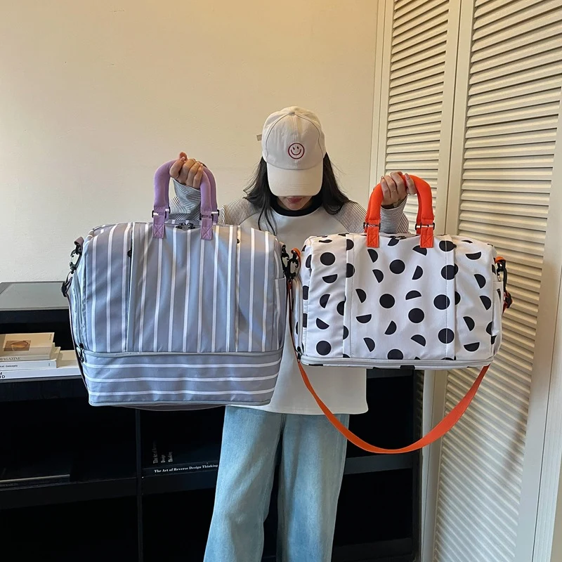 Stylish Polka Dot Overnight Duffle Bag Stornfield