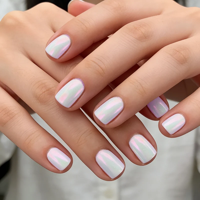 Glossy Reflective Nail Enhancements Stornfield