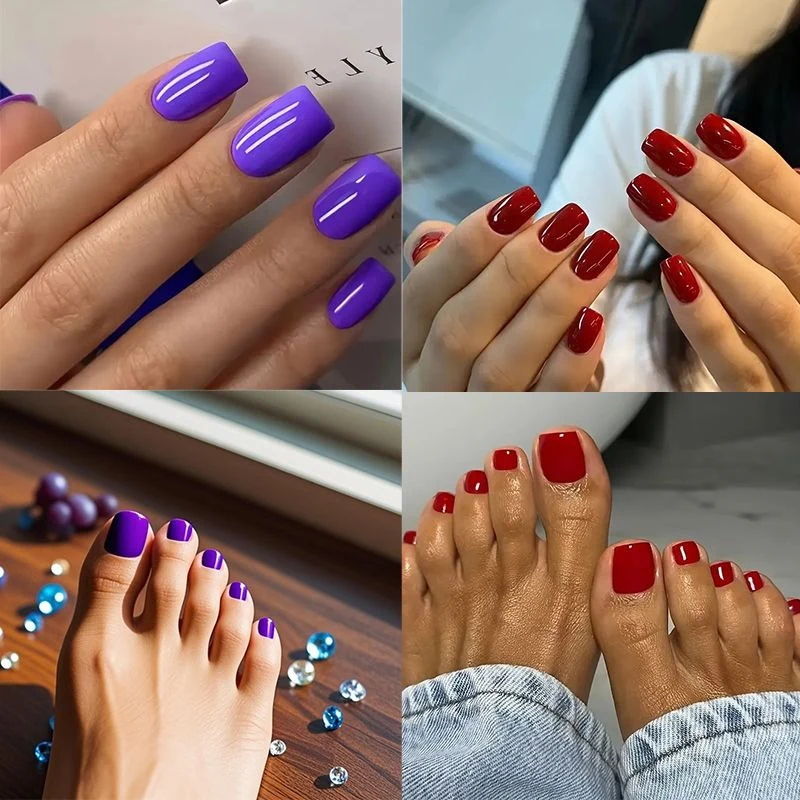 Glossy Pedicure Nail Art Stornfield