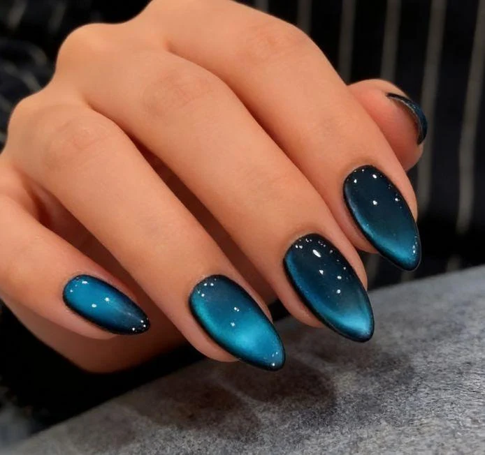 Glossy Ombre Stiletto Nail Enhancements Stornfield