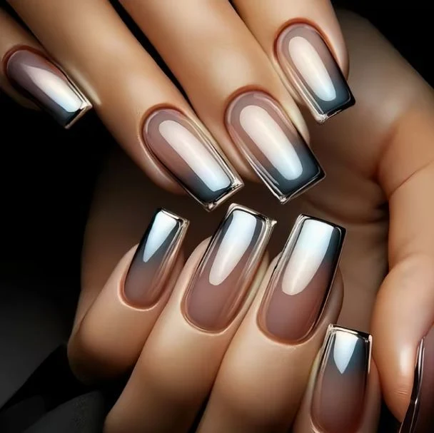 Glossy Ombre Nail Art Extensions Stornfield